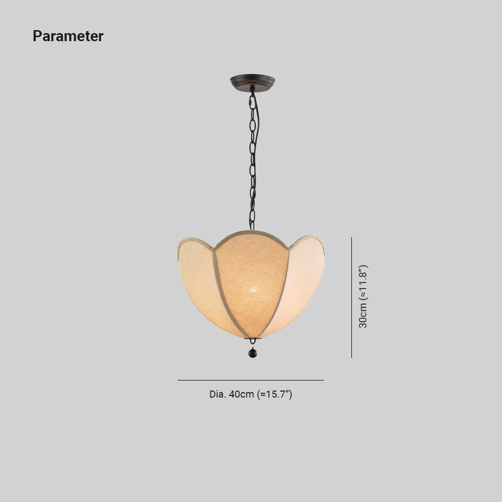 Renée Modern Flower Fabric Pendant Light Shades Bedroom Dining Room
