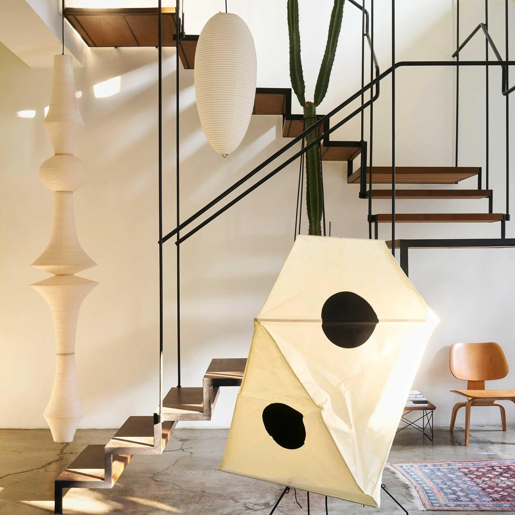 Renée Stile Geometrico Metallo Carta Lampada a Sospensione Camera da Letto Soggiorno