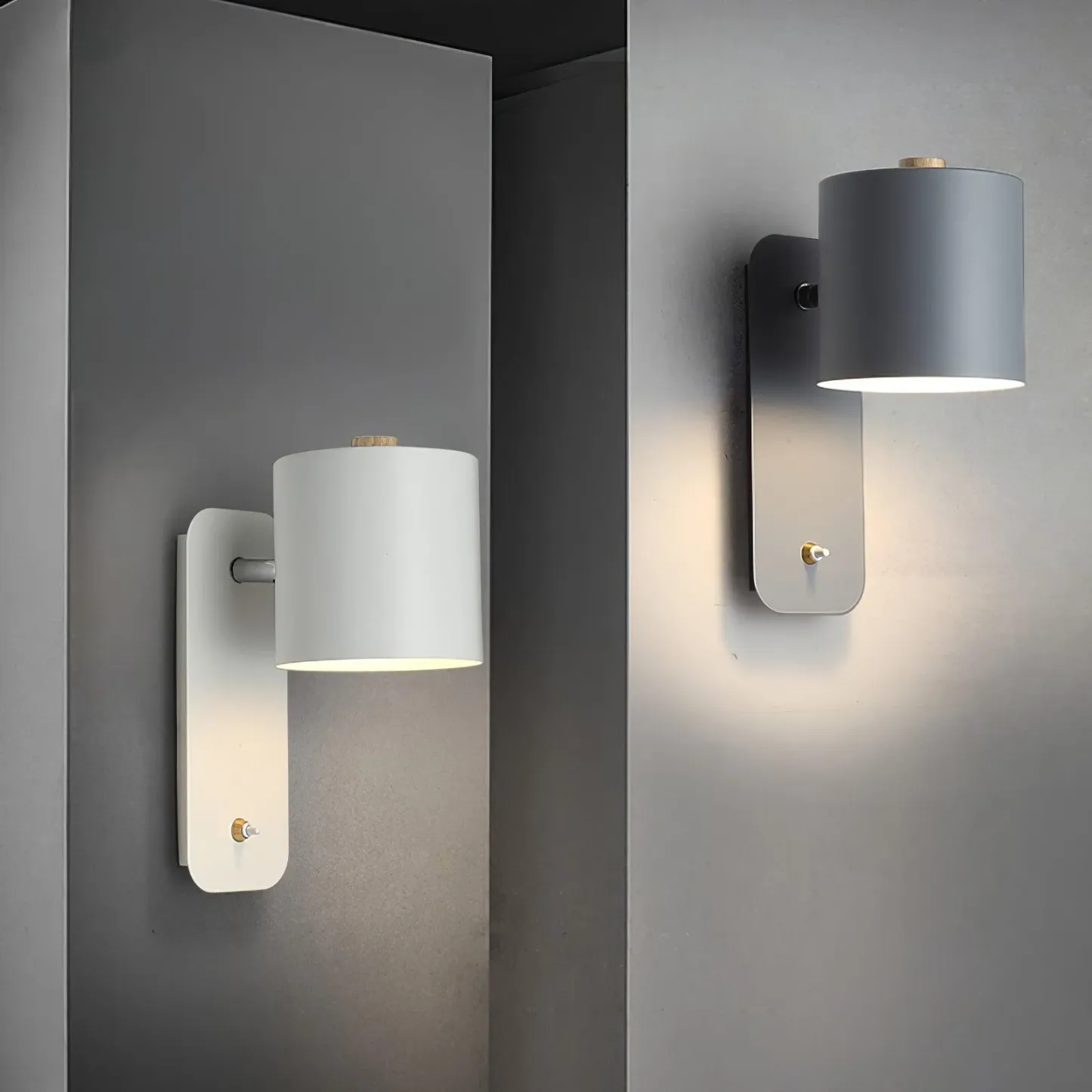 Edge Lampada da Parete Metallica Moderno Minimalista per Camera da Letto Corridoio Studio