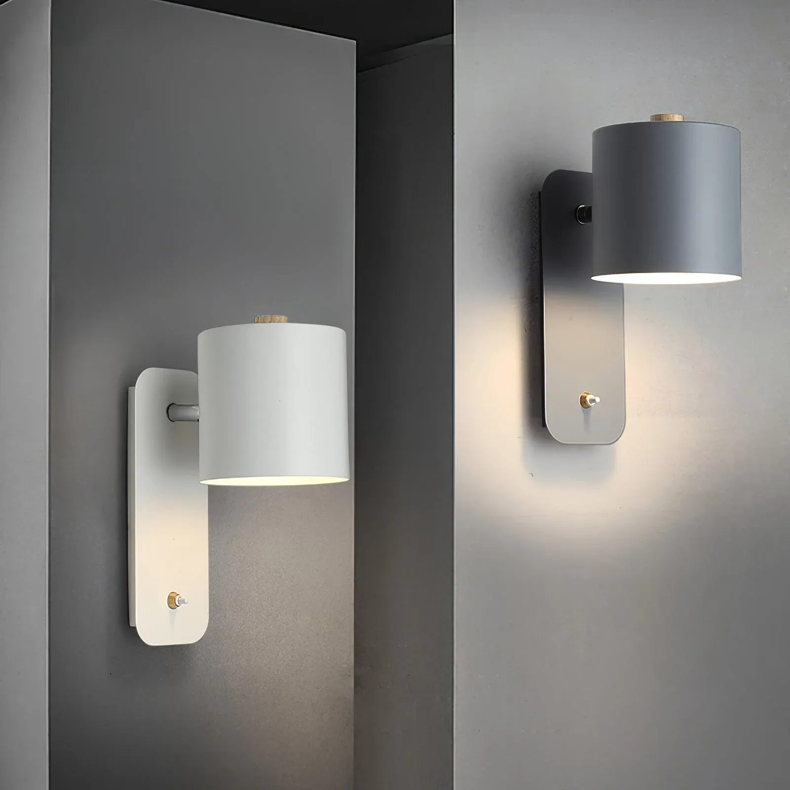 Edge Lampada da Parete Metallica Moderno Minimalista per Camera da Letto Corridoio Studio