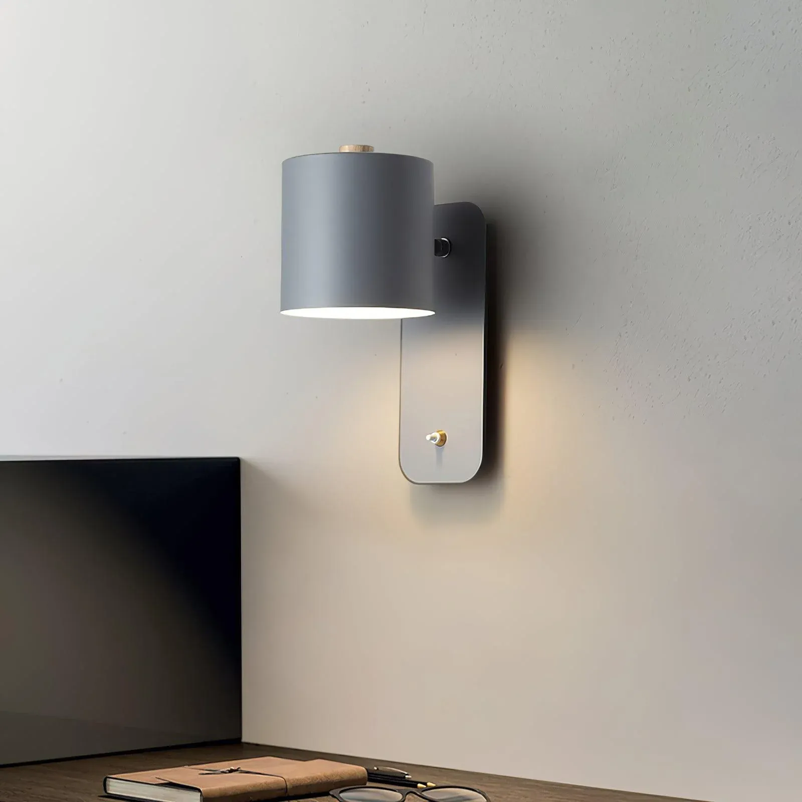 Edge Lampada da Parete Metallica Moderno Minimalista per Camera da Letto Corridoio Studio