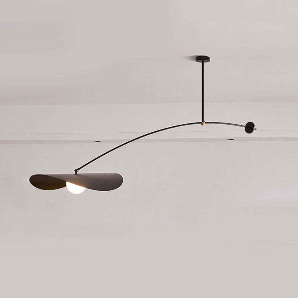 Carins Minimalista LED Lampada a Sospensione Metallo Nero/Oro Lotus Foglia Soggiorno/Camera da Letto