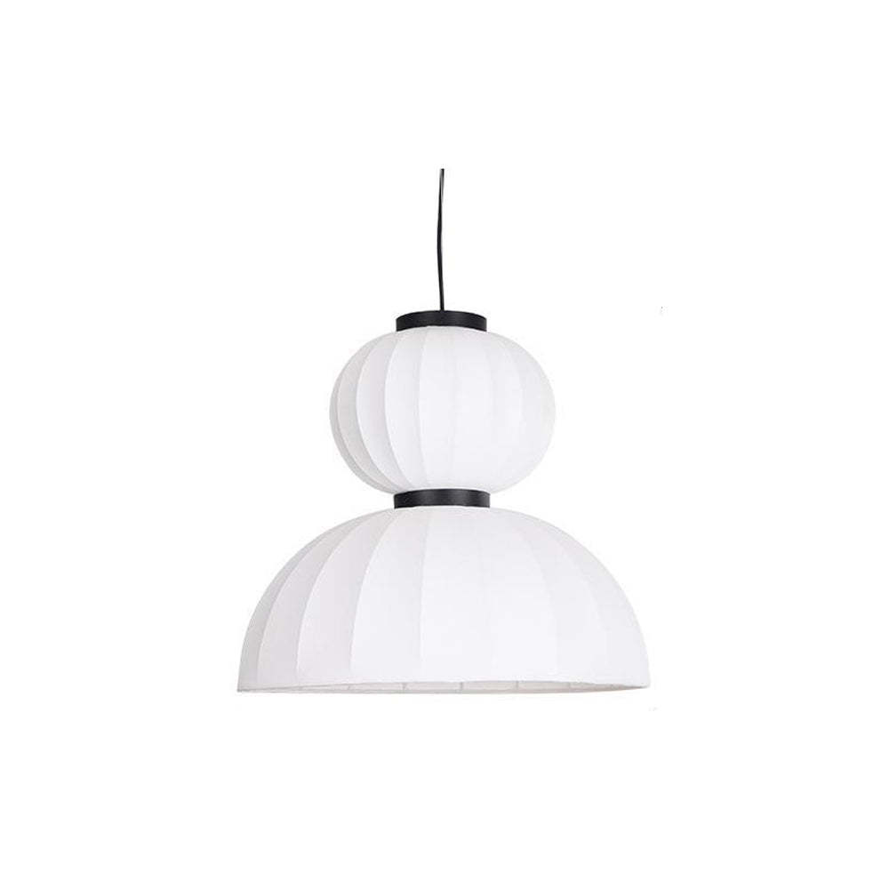 Renée Design LED Lampade a Sospensione Bianco Metallo/ Artificiale Seta Isola Cucina