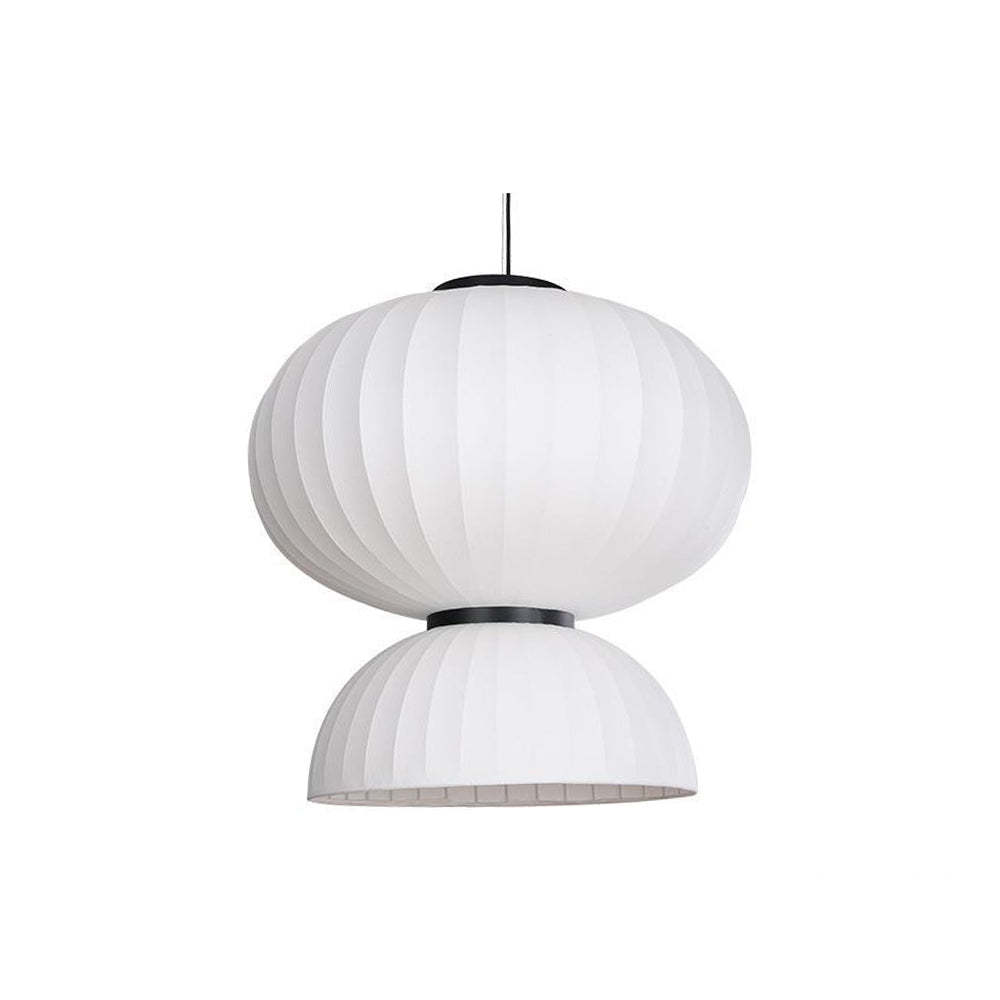 Renée Design LED Lampade a Sospensione Bianco Metallo/ Artificiale Seta Isola Cucina