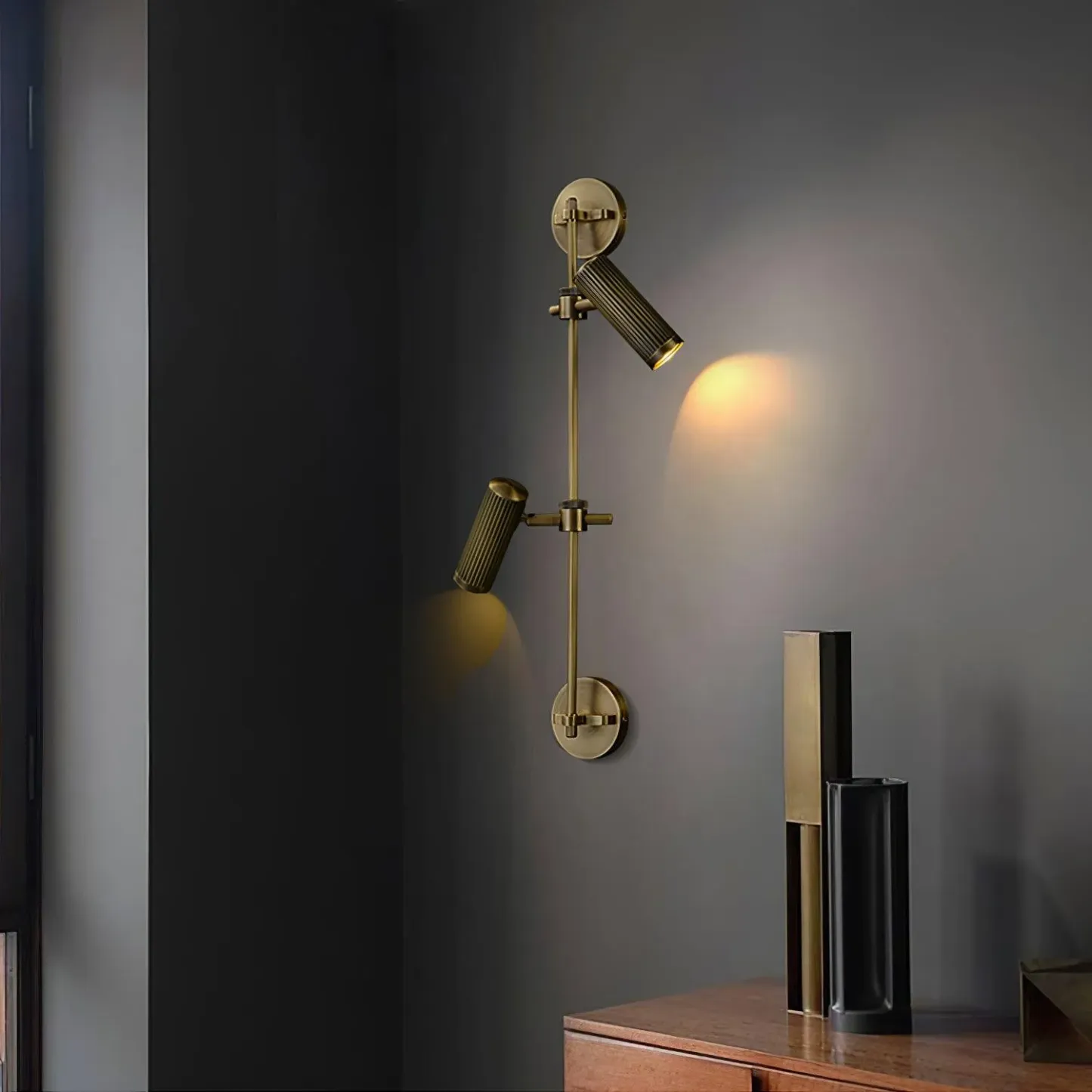 Edge Modern Industrial Metal Wall Light Bedroom Living Room