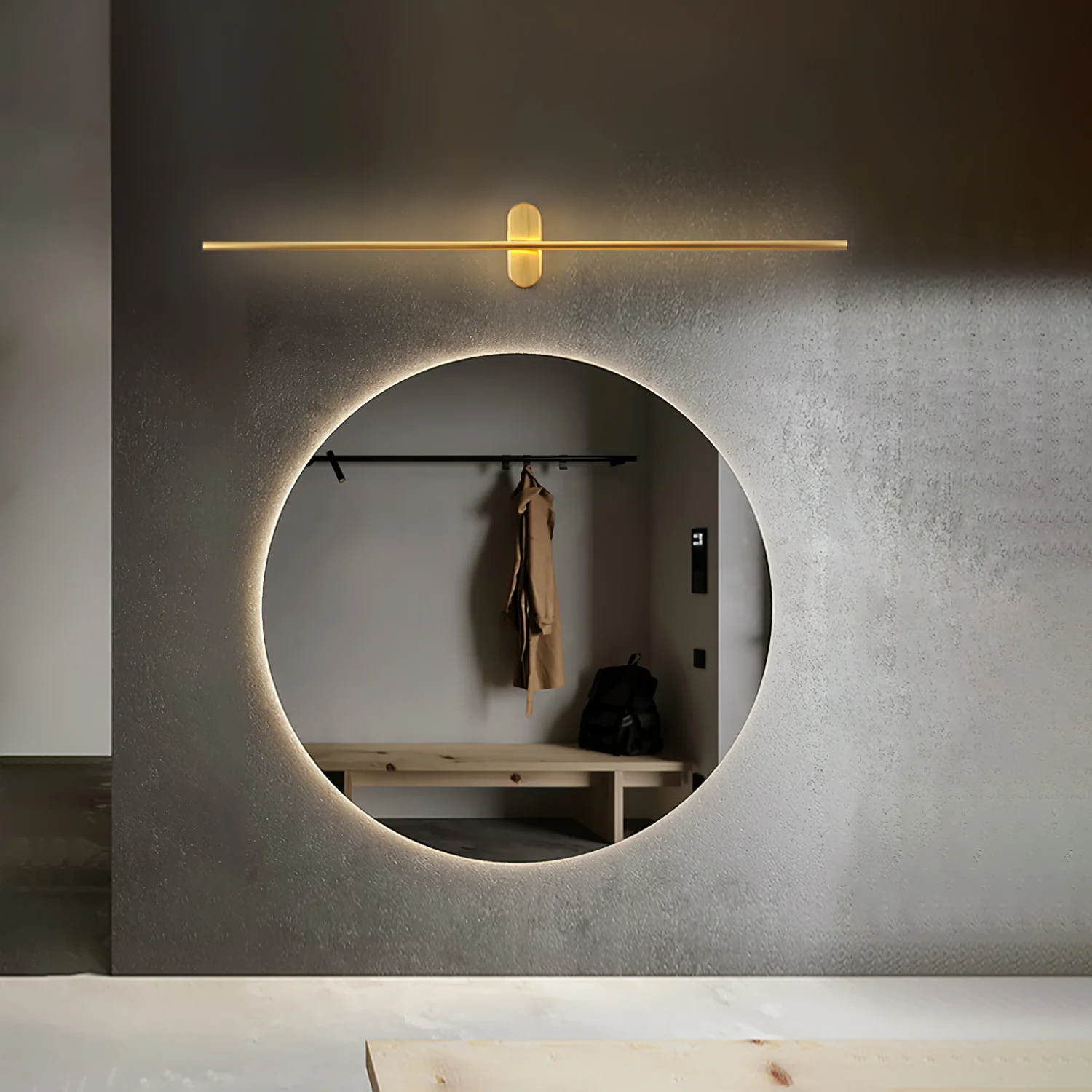 Edge Minimalismo Metallo Acrilico Lampada da Parete Camera da Letto Soggiorno