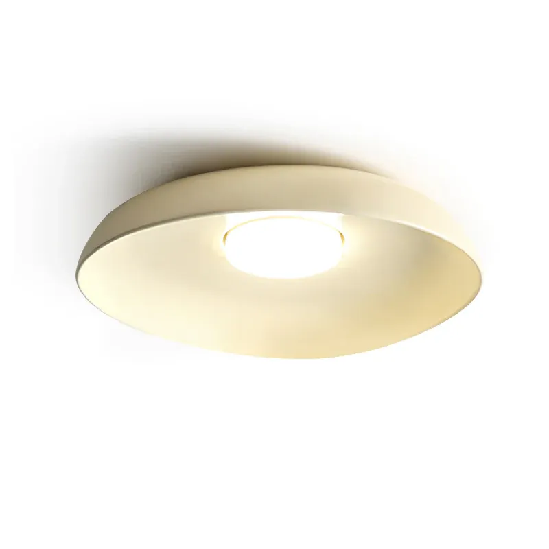 Muto Modern Round Wood Ceiling Light Bedroom Hallway Living Room