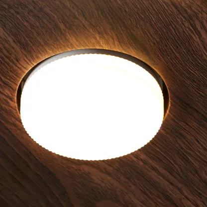 Muto Moderno Rotondo Legno Plafoniera Camera da letto Corridoio Soggiorno