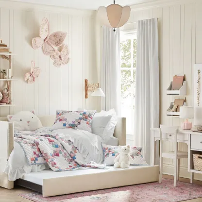 Renée Modern Flower Fabric Pendant Light Shades Bedroom Dining Room