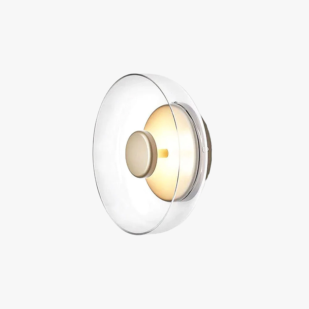 Hailie Modern Round Bowl Glass Wall Light Shades Bedroom Hallway