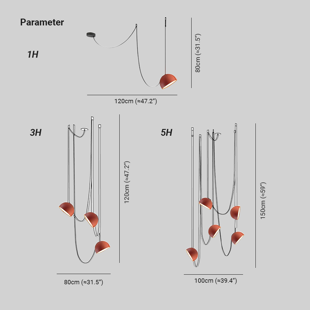 Valentina Moderna Insolita Tela Lampada a sospensione Sala da pranzo Soggiorno