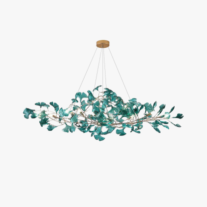 Olivia Vintage Leaf Acrylic Chandelier Living Dining Room Bedroom