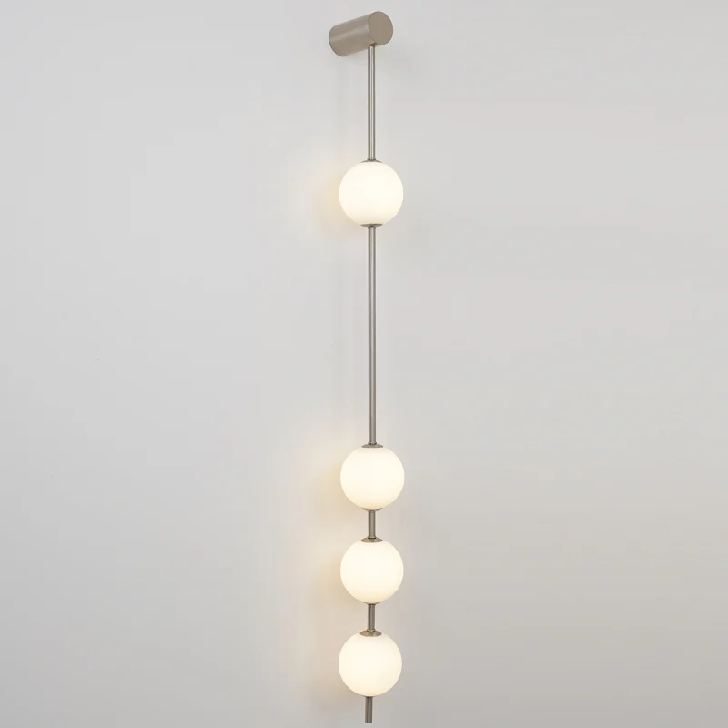 Edge Minimalism Metal Glass Wall Lamp Bedroom Living Room