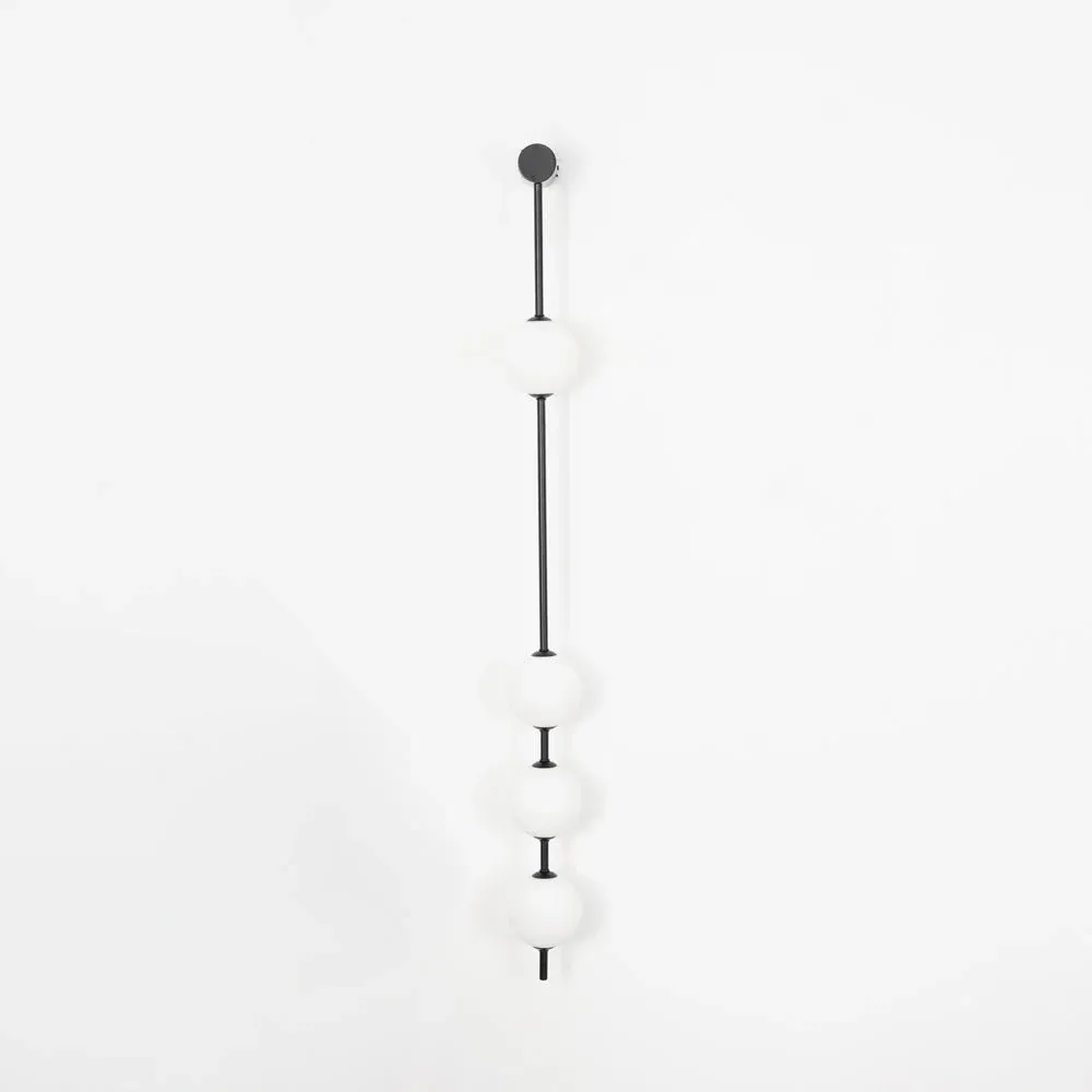 Edge Minimalism Metal Glass Wall Lamp Bedroom Living Room