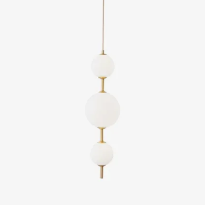Edge Minimalism Brass Black Metal Glass Pendant Light Bedroom Living Room
