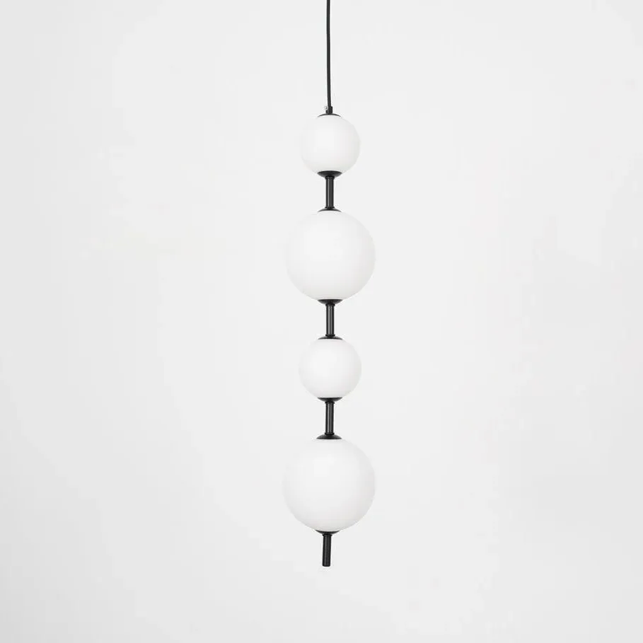 Edge Minimalism Brass Black Metal Glass Pendant Light Bedroom Living Room