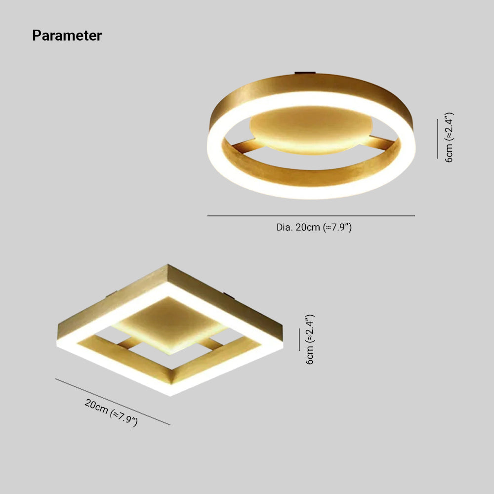 Kirsten Moderno LED Lampade a Sospensione Metallo/Acrilico Squillo/Rettangolo Soggiorno/Camera da Letto