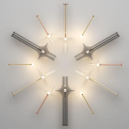 Hailie Minimalism Glass  Metal Pendant Light Bedroom Living Room