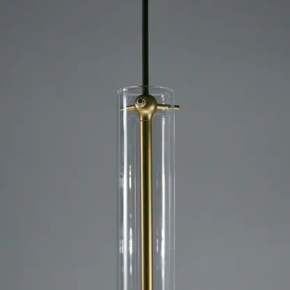Hailie Minimalism Glass  Metal Pendant Light Bedroom Living Room