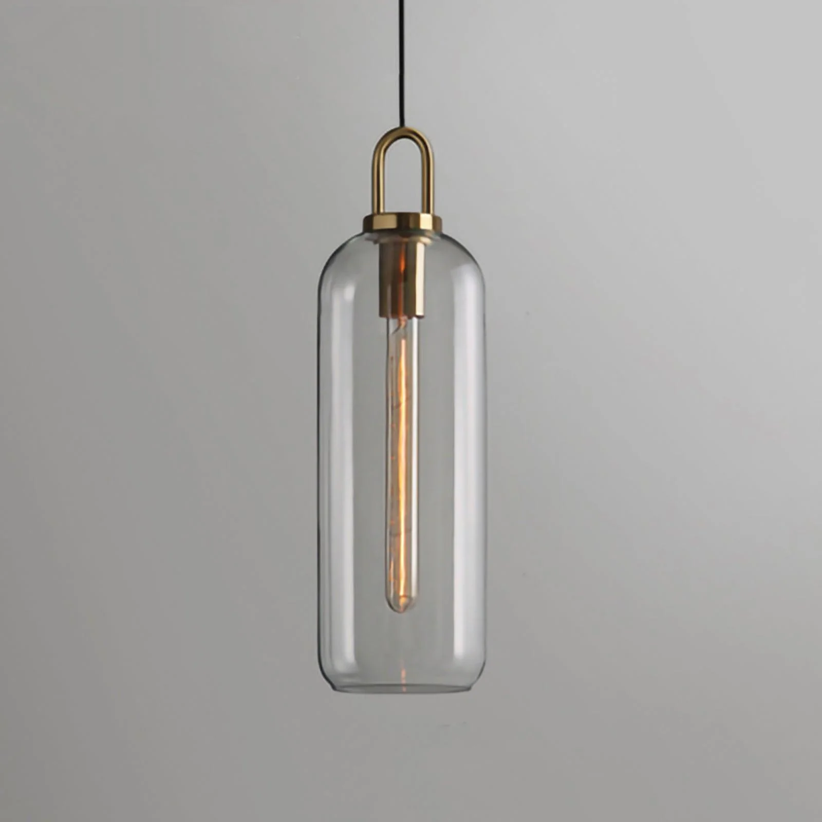 Hailie Modern Round Glass Pendant Light Bedroom Hallway Living Room