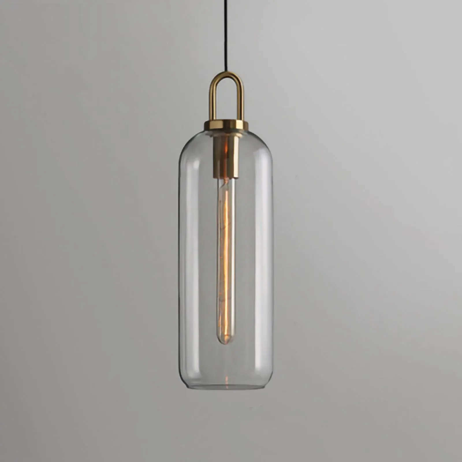 Hailie Modern Round Glass Pendant Light Bedroom Hallway Living Room