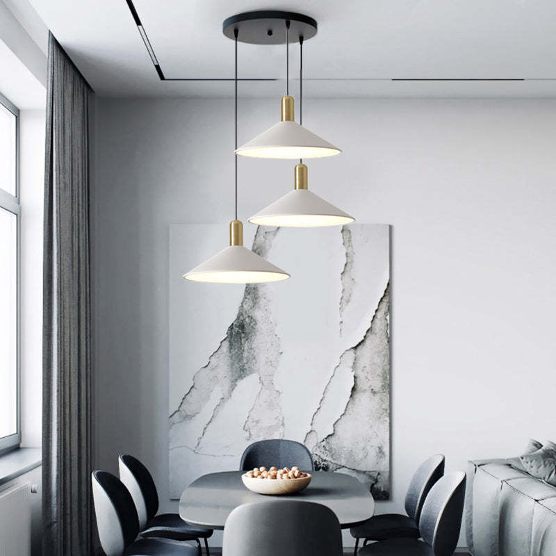Carins Vintage LED Lampada a Sospensione Metallo/Acrilico Bianco\Nero\Oro Soggiorno/Camera da Letto