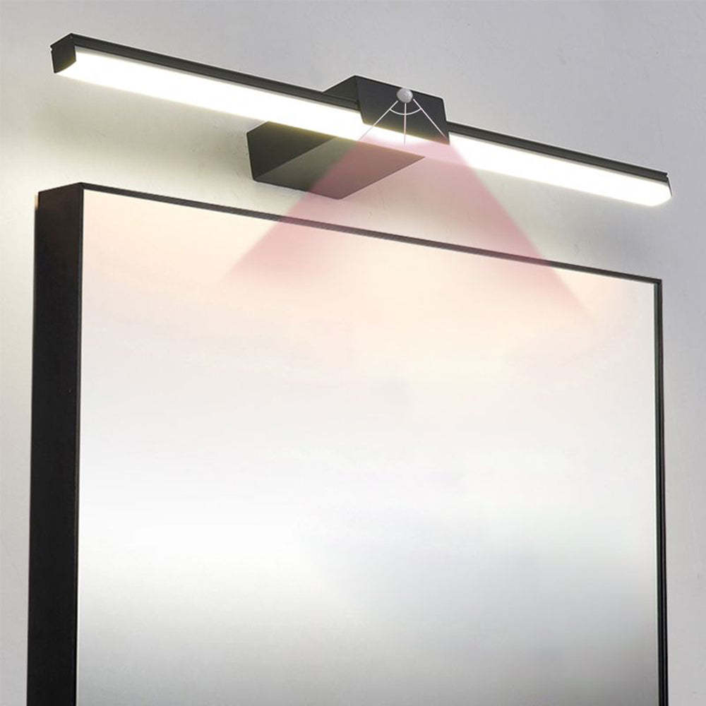 Edge Minimalista Lineare Metallo Applique Nero/Bianco Bagno