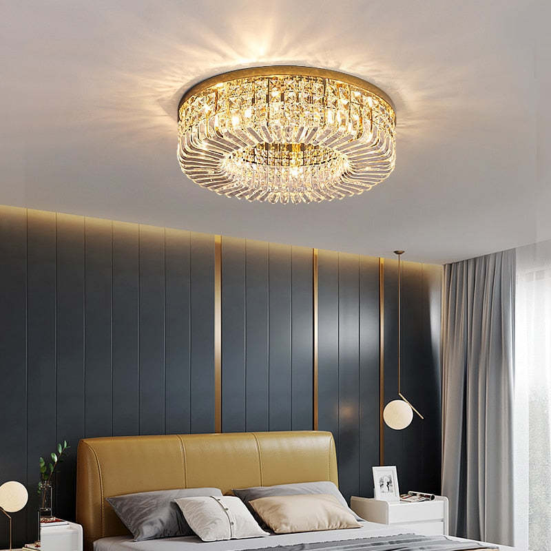 Marilyn Lusso Cristallo LED Metallo/Cristallo Plafoniera Candeliere Oro