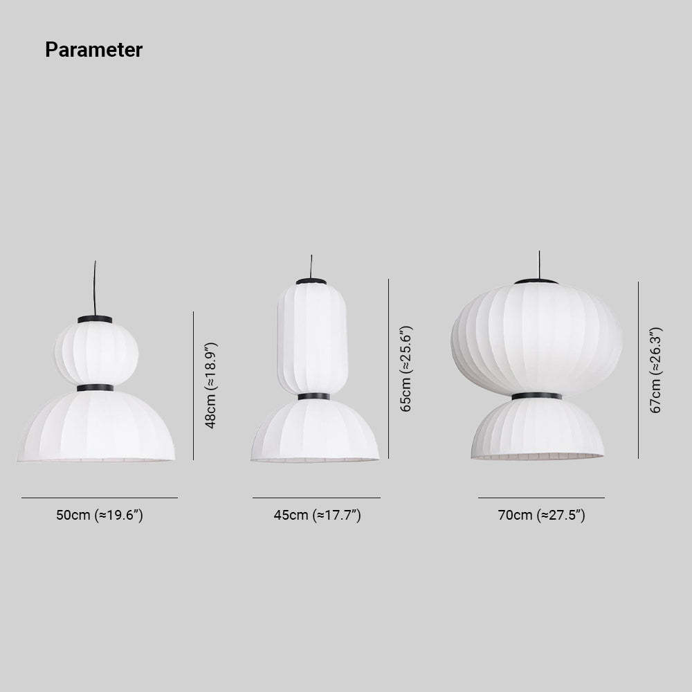 Renée Design LED Lampade a Sospensione Bianco Metallo/ Artificiale Seta Isola Cucina