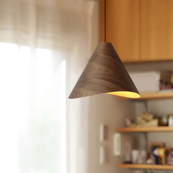 Muto Moderno Conica Legno Lampadario a sospensione Sala da pranzo Isola cucina