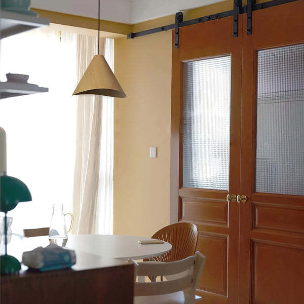 Muto Moderno Conica Legno Lampadario a sospensione Sala da pranzo Isola cucina