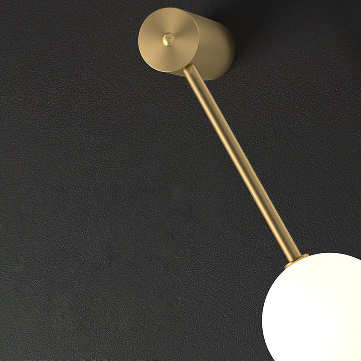 Edge Minimalism Metal Glass Wall Lamp Bedroom Living Room