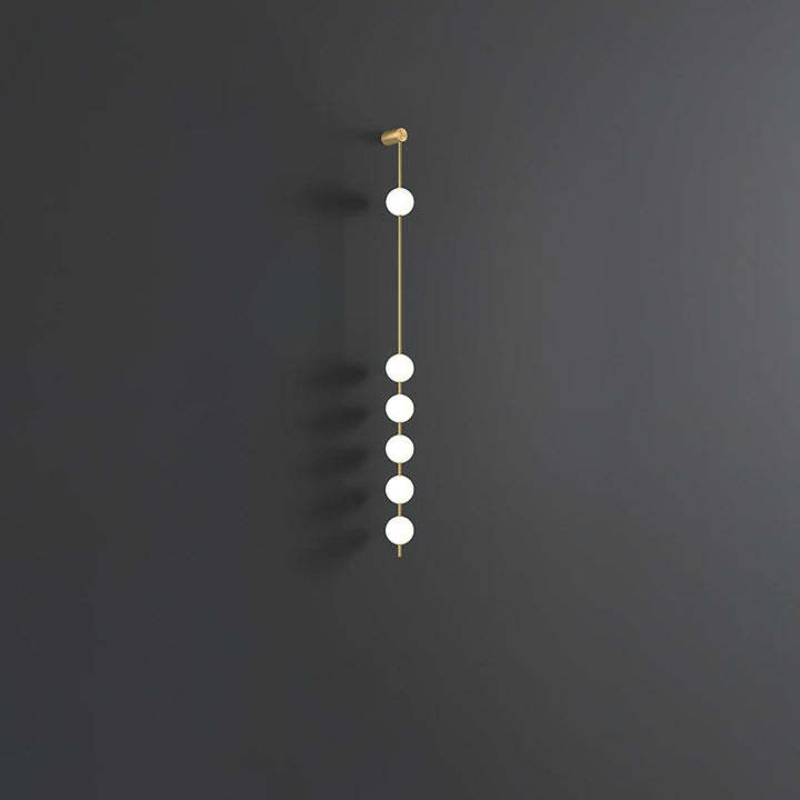 Edge Minimalism Metal Glass Wall Lamp Bedroom Living Room