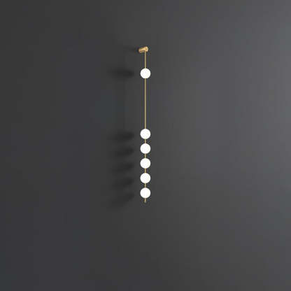 Edge Minimalism Metal Glass Wall Lamp Bedroom Living Room