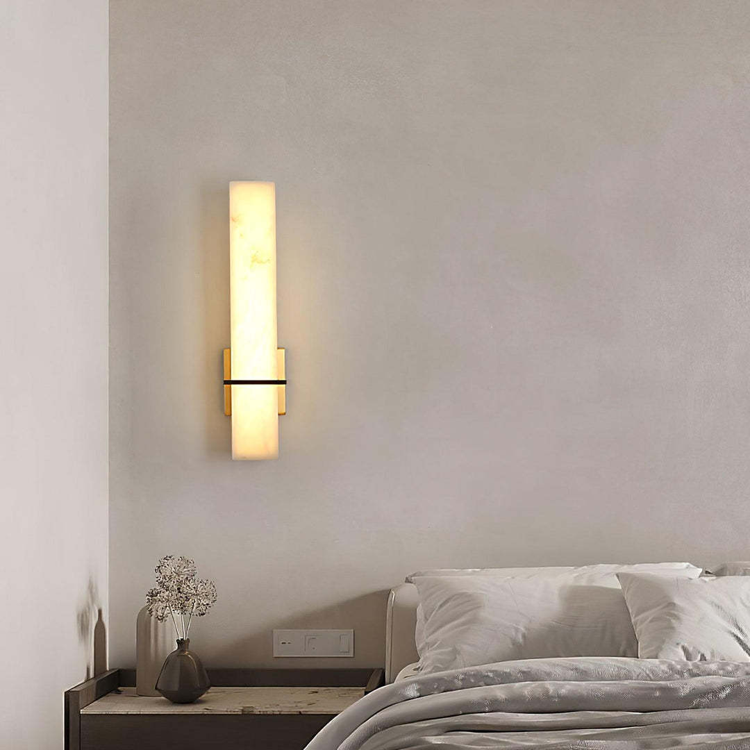Jade Moderno Lusso Lungo Alabastro Lamapada da Parete Paralume Corridoio Camera da letto