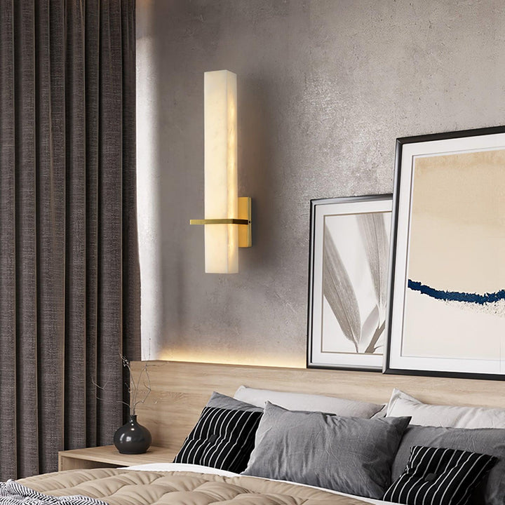Jade Moderno Lusso Lungo Alabastro Lamapada da Parete Paralume Corridoio Camera da letto