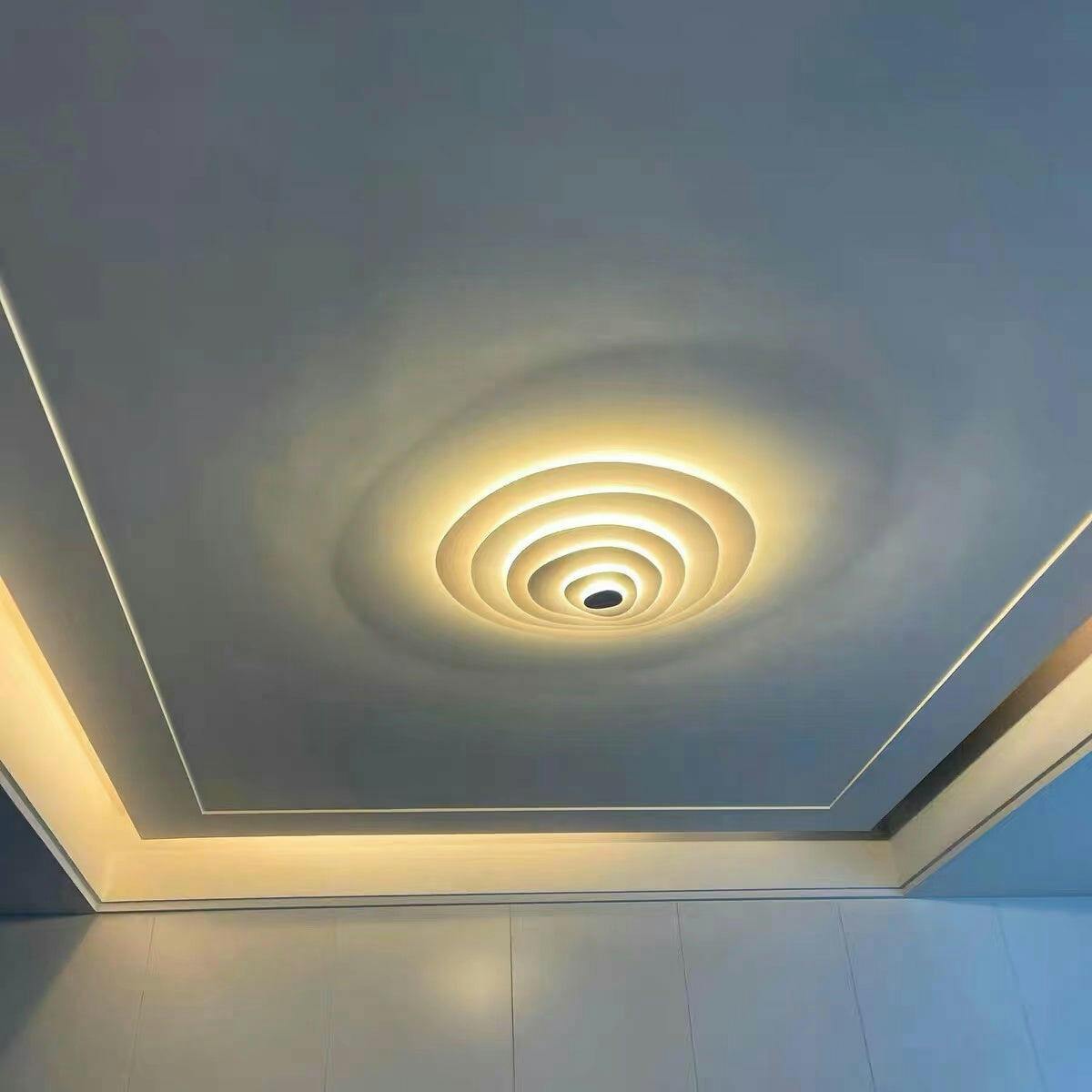 Quinn Moderno Ondulato Metallo Plafoniera Camera da letto Soggiorno