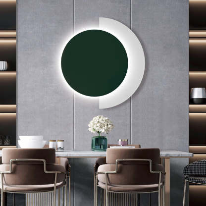 Edge Minimalismo Arrotondato Acrilico Metallo Applique Sala da pranzo Camera da letto