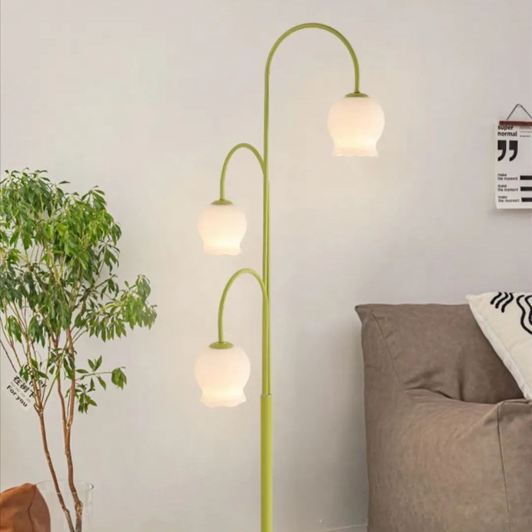 Lily Lampade da Terra Metallo 3 luci Metallo /Vetro LED