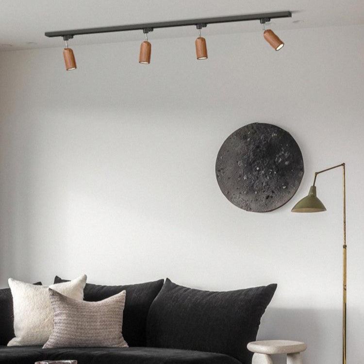 Ozawa Modern Wood Track Ceiling Light Living Room Bedroom Hallway