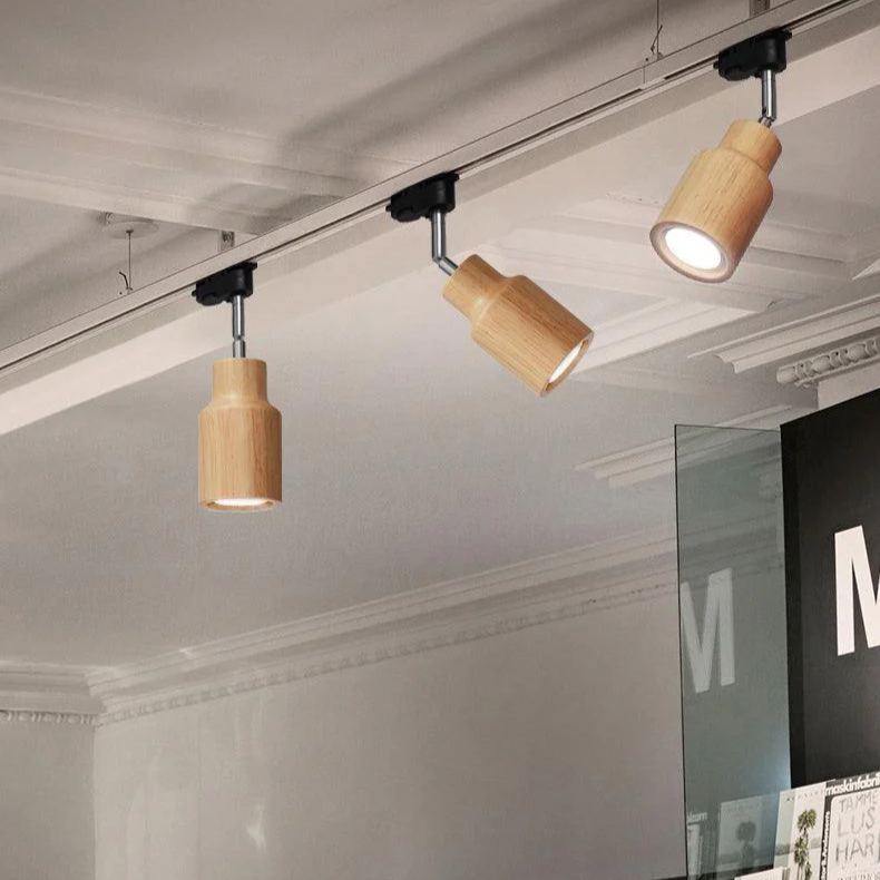 Ozawa Modern Wood Track Ceiling Light Living Room Bedroom Hallway