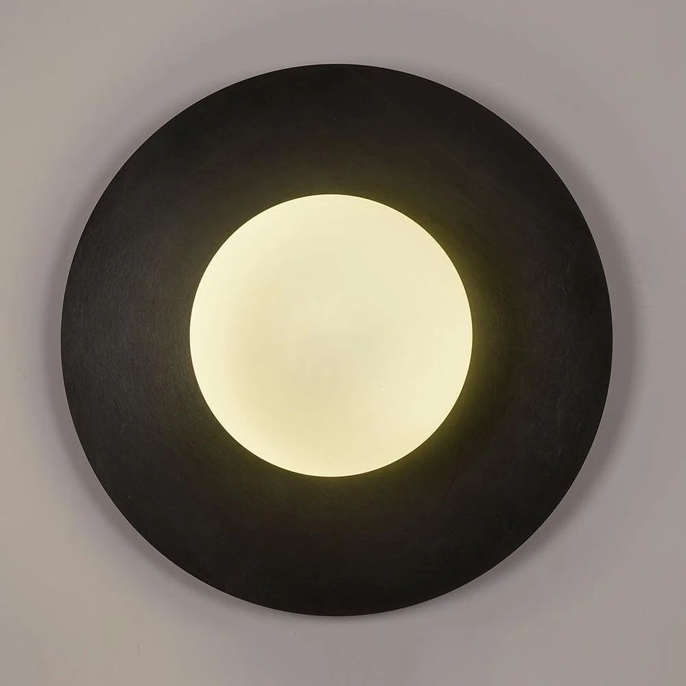 Orr Modern Minimalism Round Glass Wall Light Bedroom Living Room