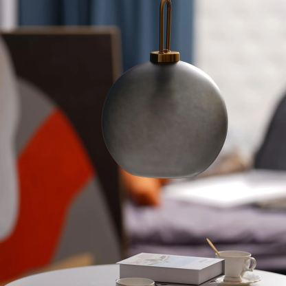Hailie Modern Round Glass Pendant Light Bedroom Hallway Living Room