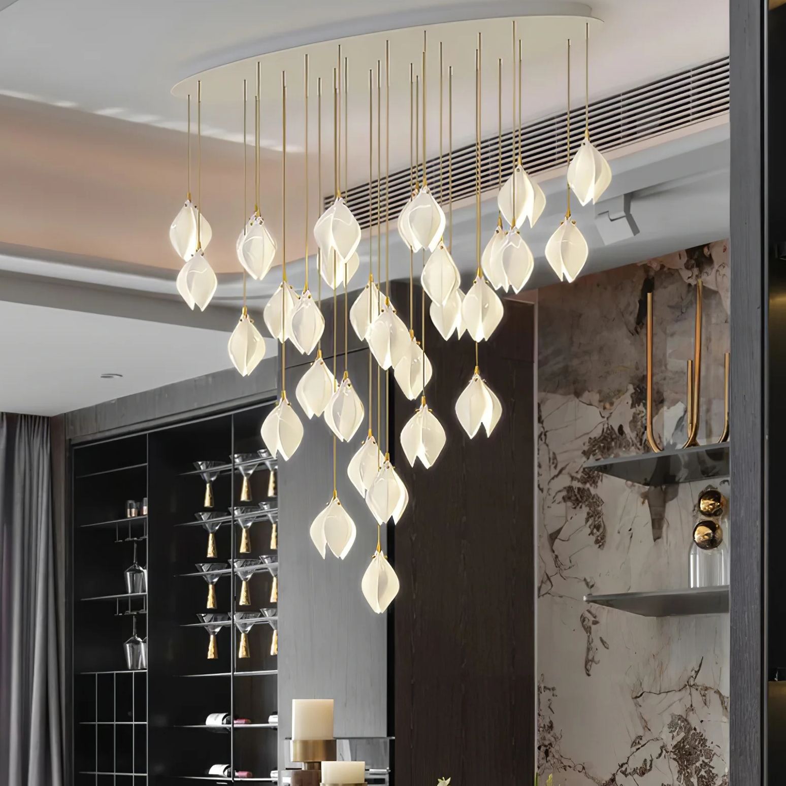 Carins Modern Unusual Ceramic Pendant Light Living Room Hallway