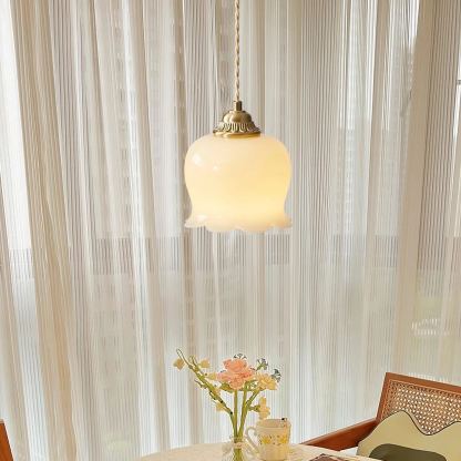 Carins Vintage Flower Resin Pendant Light Bedroom Living Dining Room