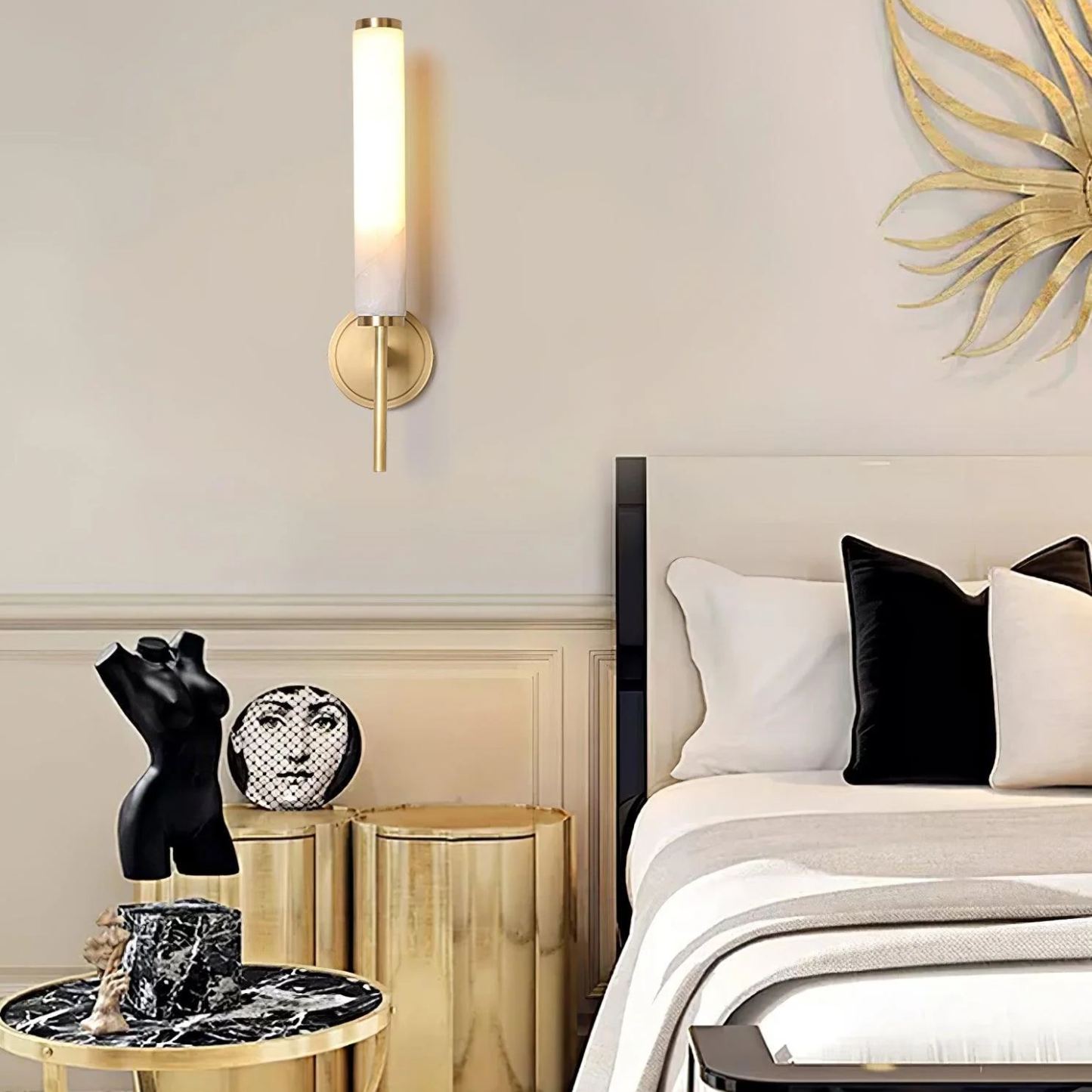 Alessio Modern Unusual Resin Wall Light Bedroom Living Room Hallway