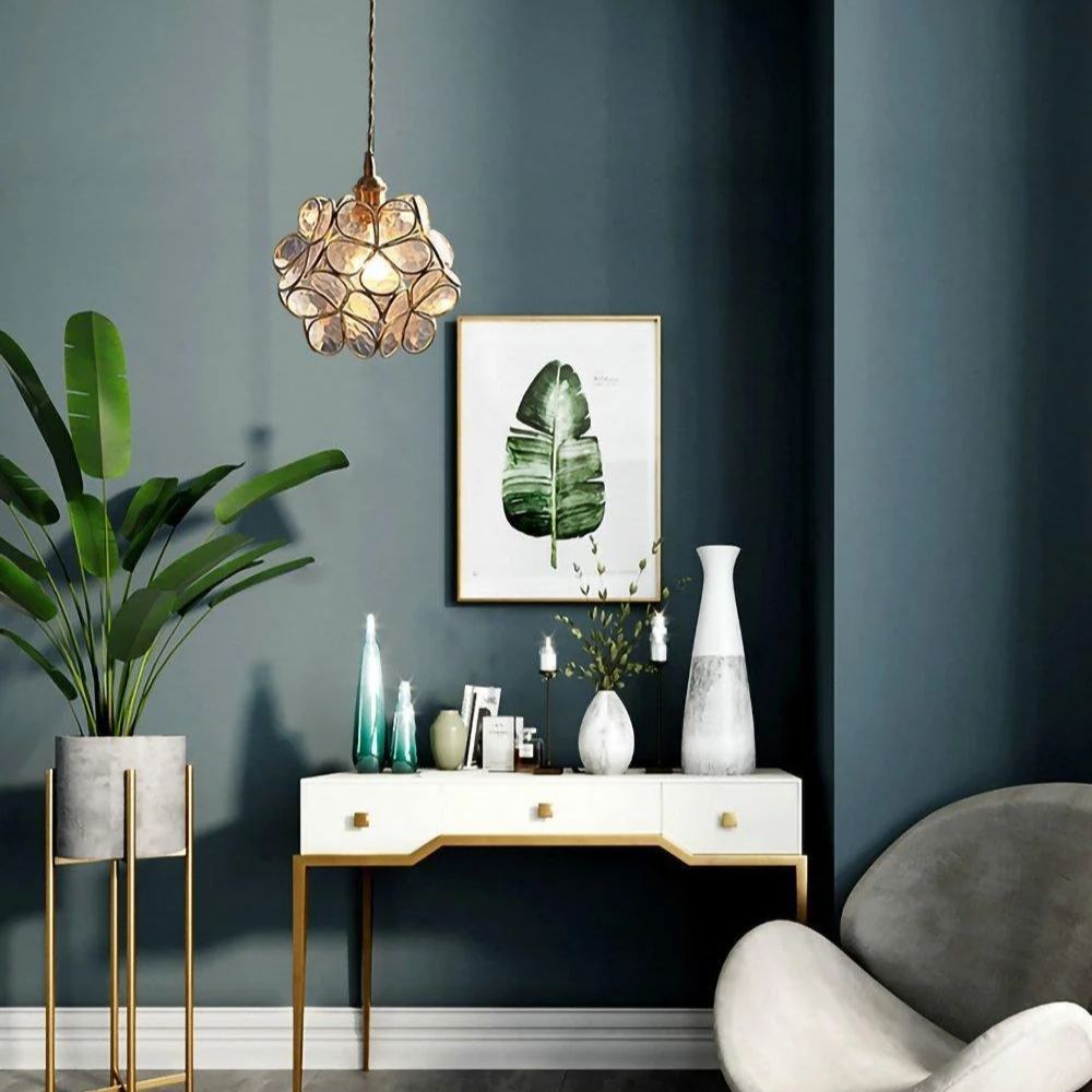 Alessio Vintage Flower Glass Pendant Light Shades Living Room Bedroom