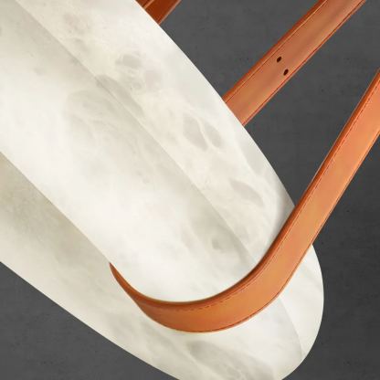 Hailie Vintage Unusual Resin Leather Pendant Light Living Dining Room