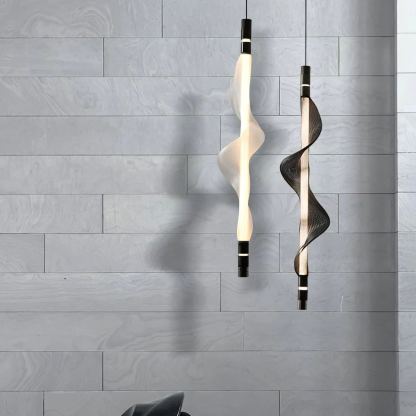 Edge Modern Unusual Fiber Pendant Light Shades Living Dining Room