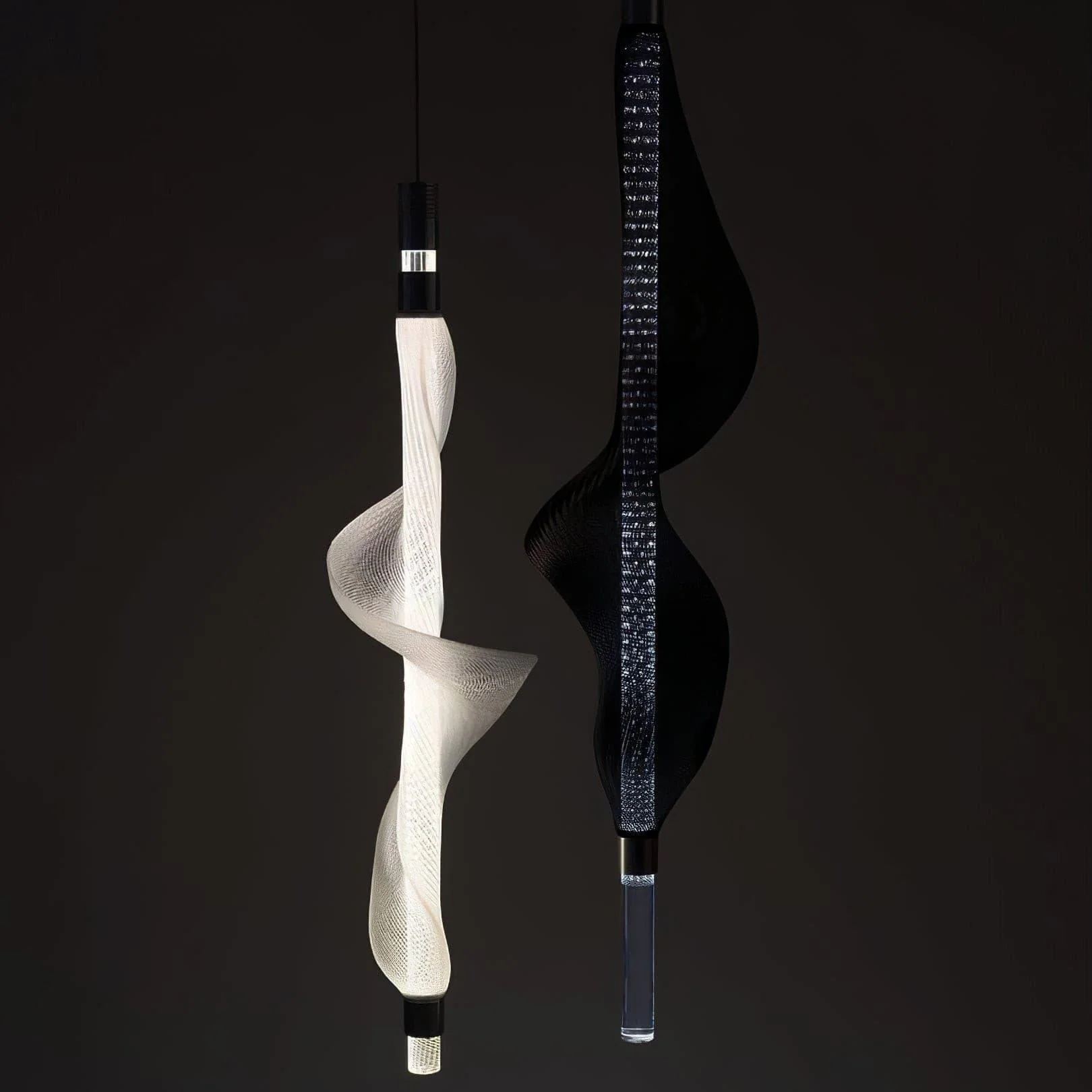 Edge Modern Unusual Fiber Pendant Light Shades Living Dining Room